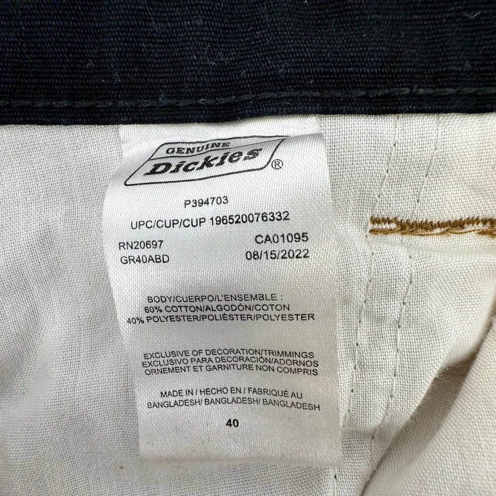 Genuine Dickies Mens Brown Ripstop Cargo Shorts Relaxed Fit Size 40 GR40ABD